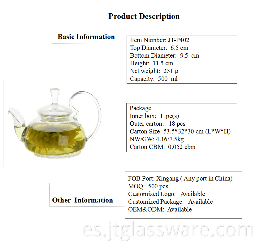 Glass Teapot With Infuser